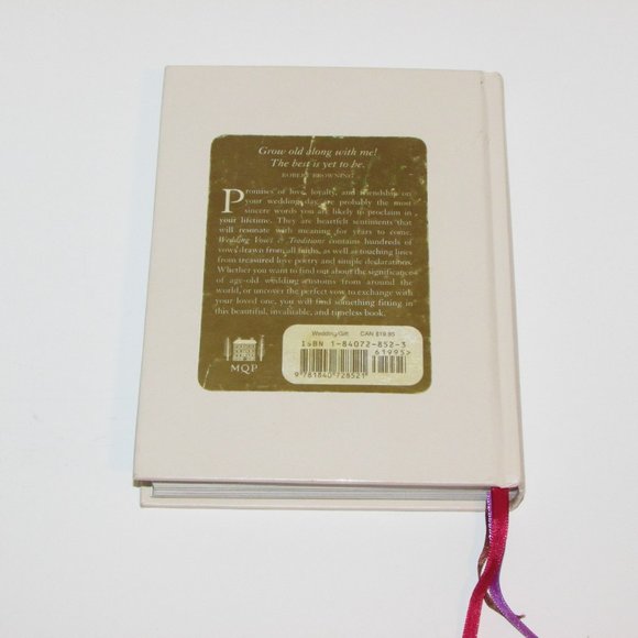 Wedding Vows & Traditions Cathy Howes 2005 Engagement Anniversary Bridal Book - Picture 4 of 8